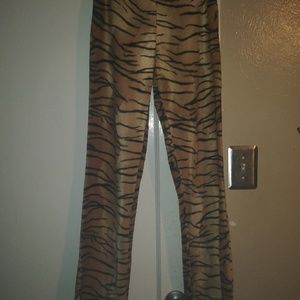 Plush Tiger Print Pant